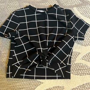 Black square shirt
